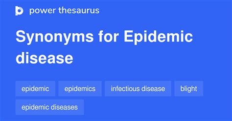 EPIDEMIC Synonyms: 67 Similar and Opposite Words .